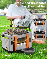 Pecute top ouvert extensible offrant 40% de hauteur supplémentaire pour confort