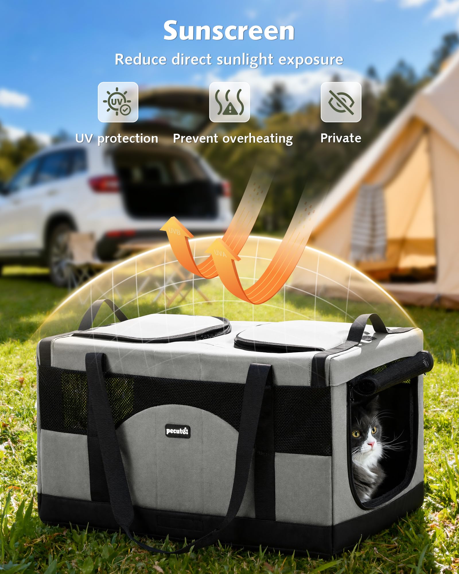 Pecute replié à plat pour rangement compact et gain de place