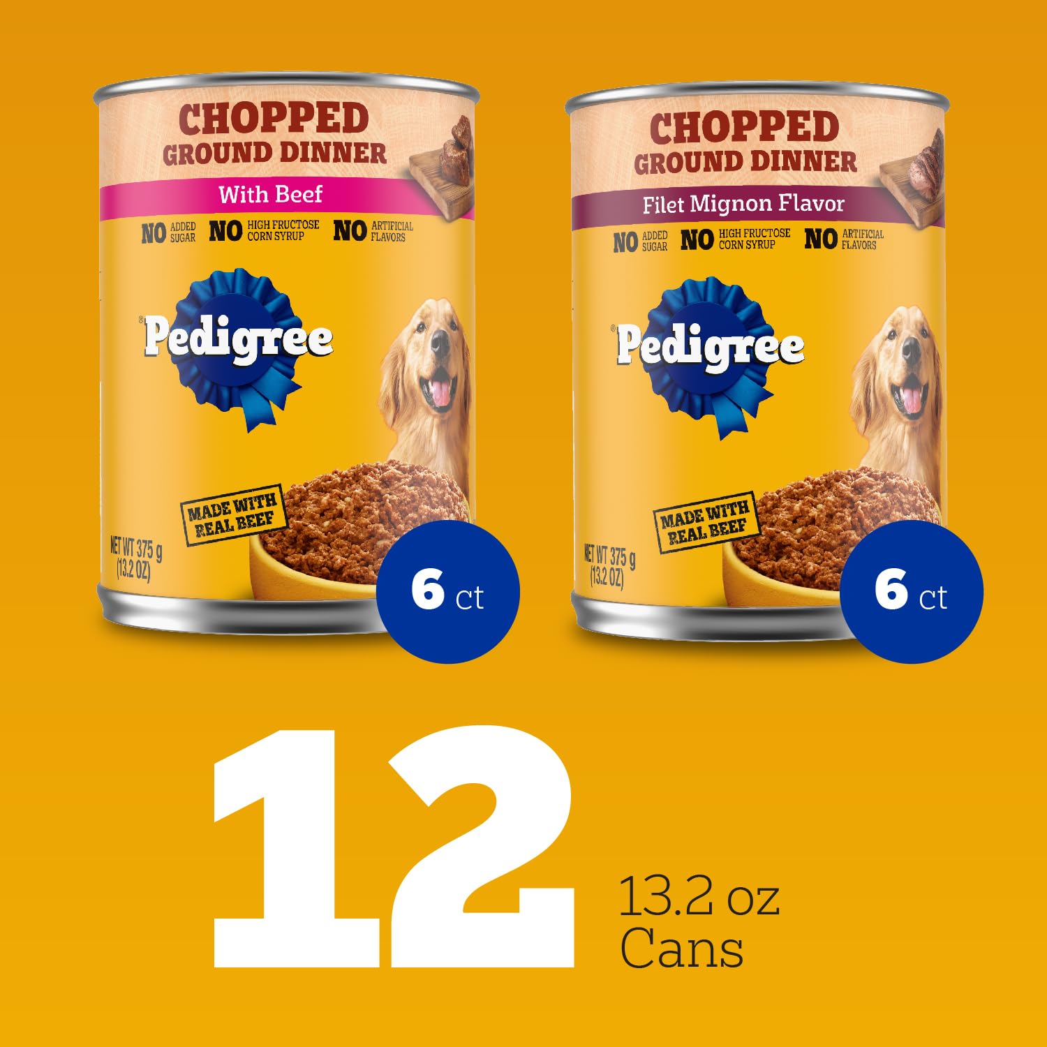 Pedigree gros plan sur la texture hachée pour meilleure acceptation