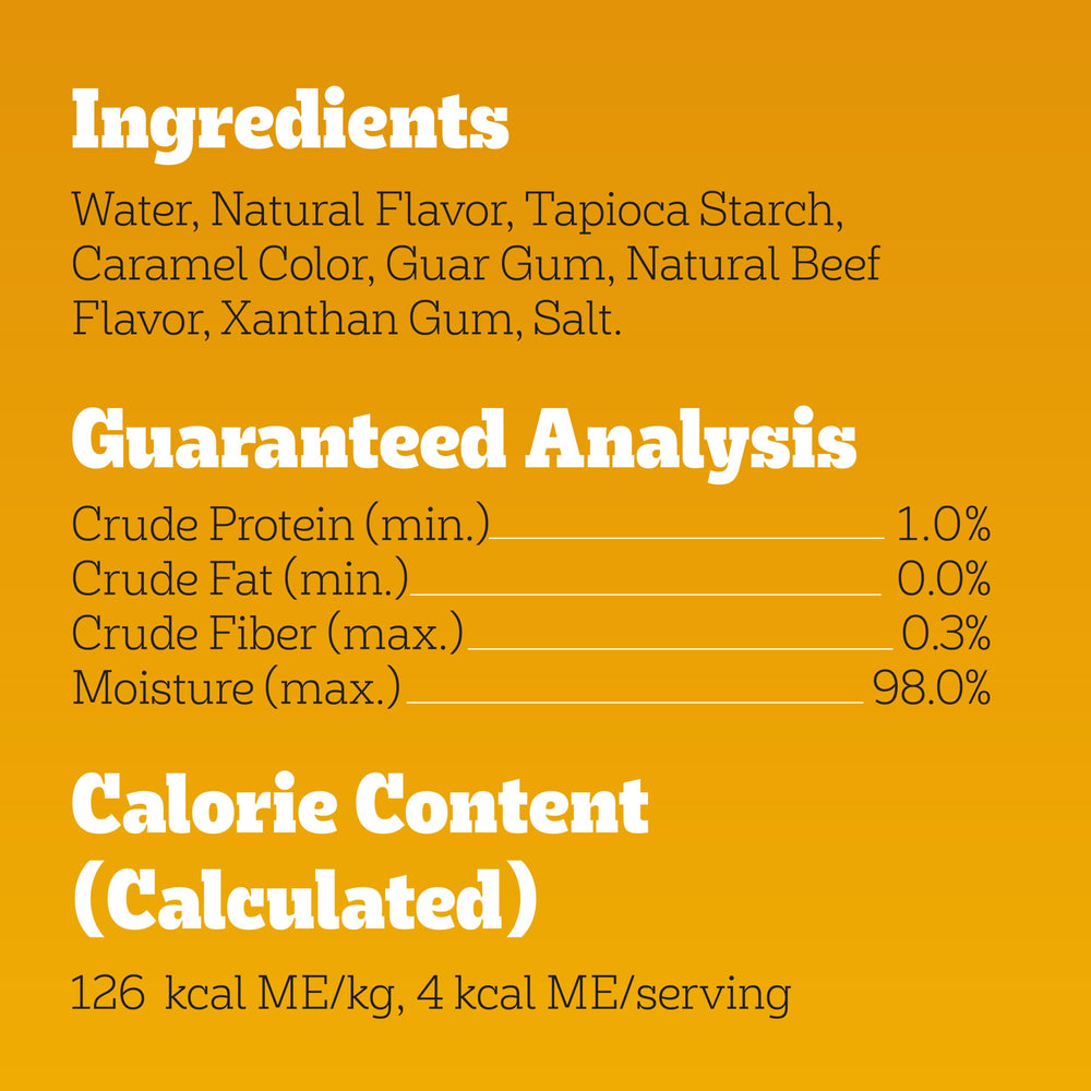 Pedigree Drizzlers portion servie dans un bol pour contrôle calorique