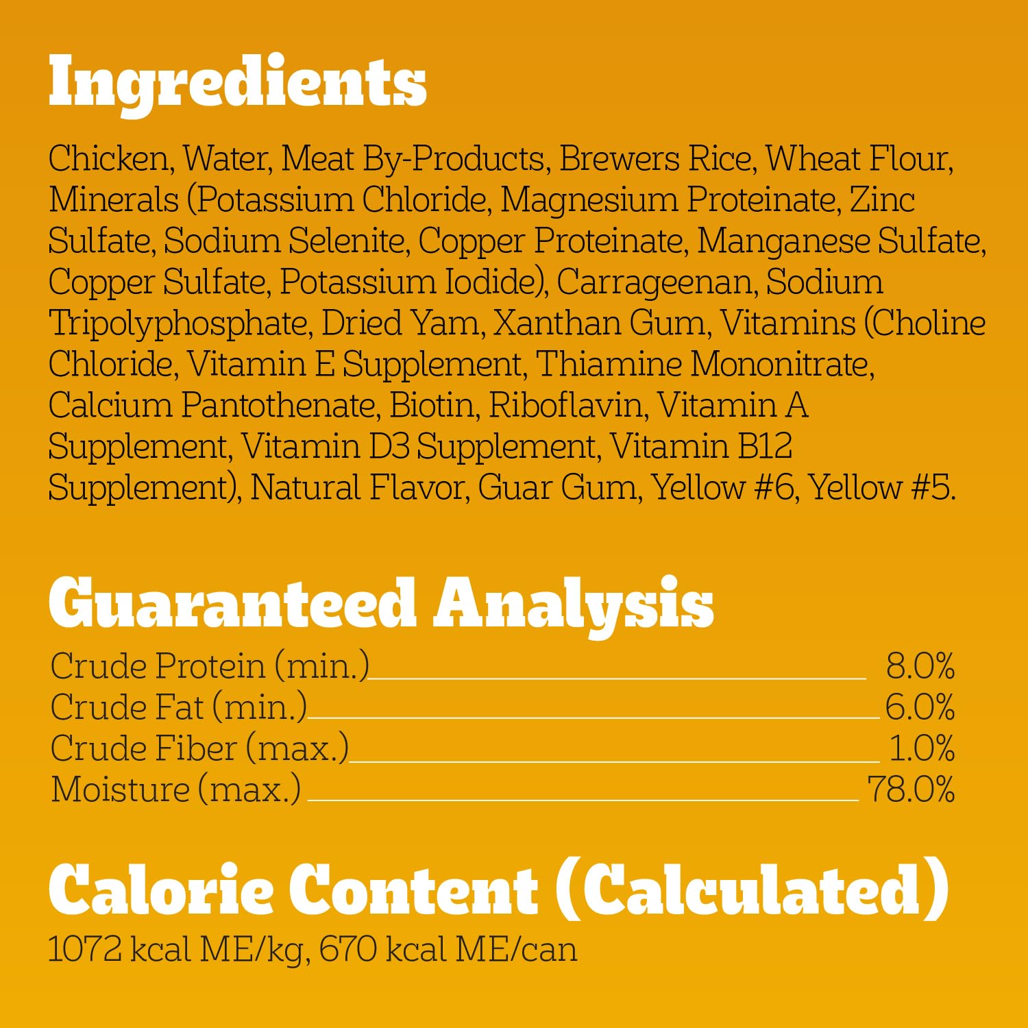 Pedigree étiquette nutritionnelle claire pour choix informé