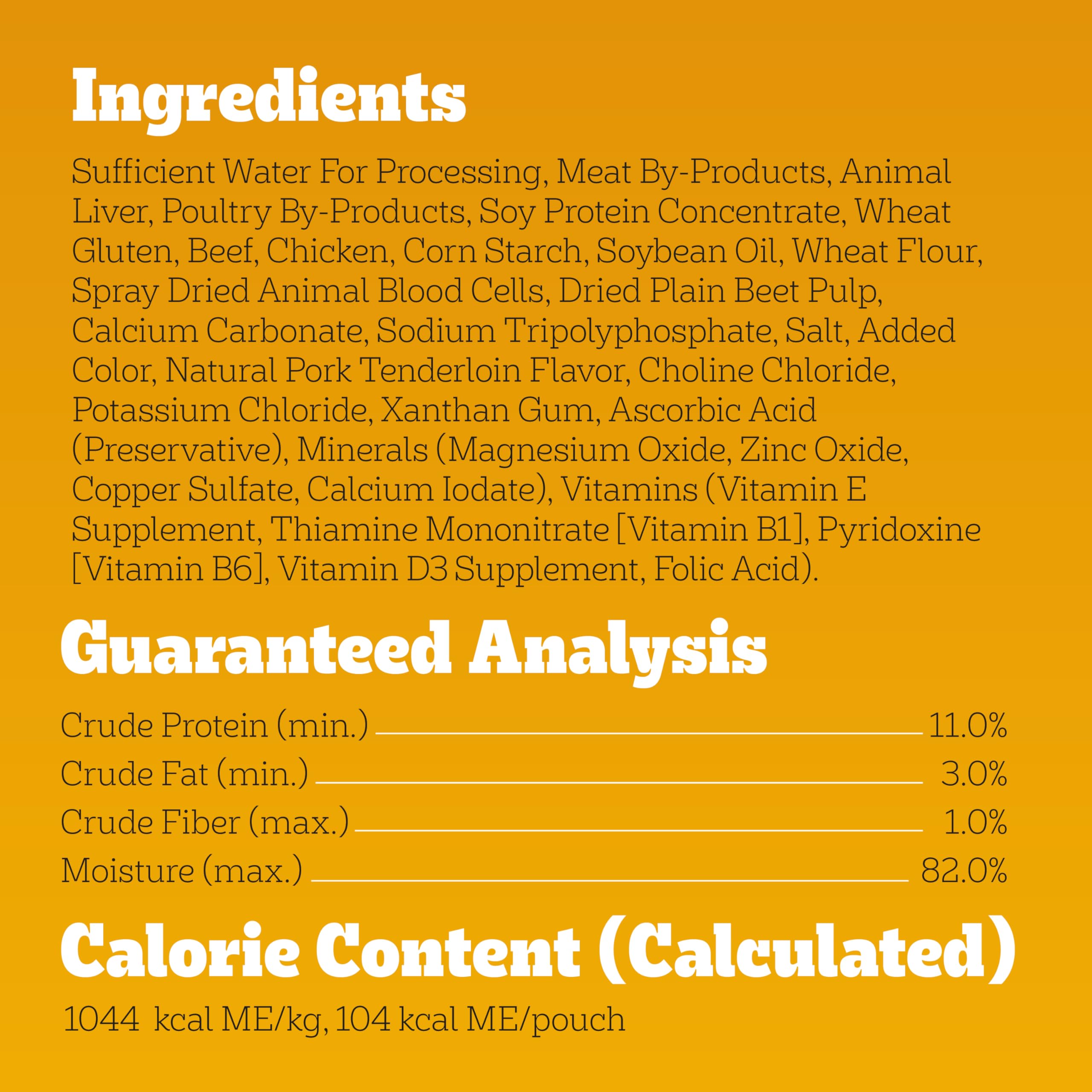 Pedigree gros plan sur morceaux de viande réelle pour saveur authentique