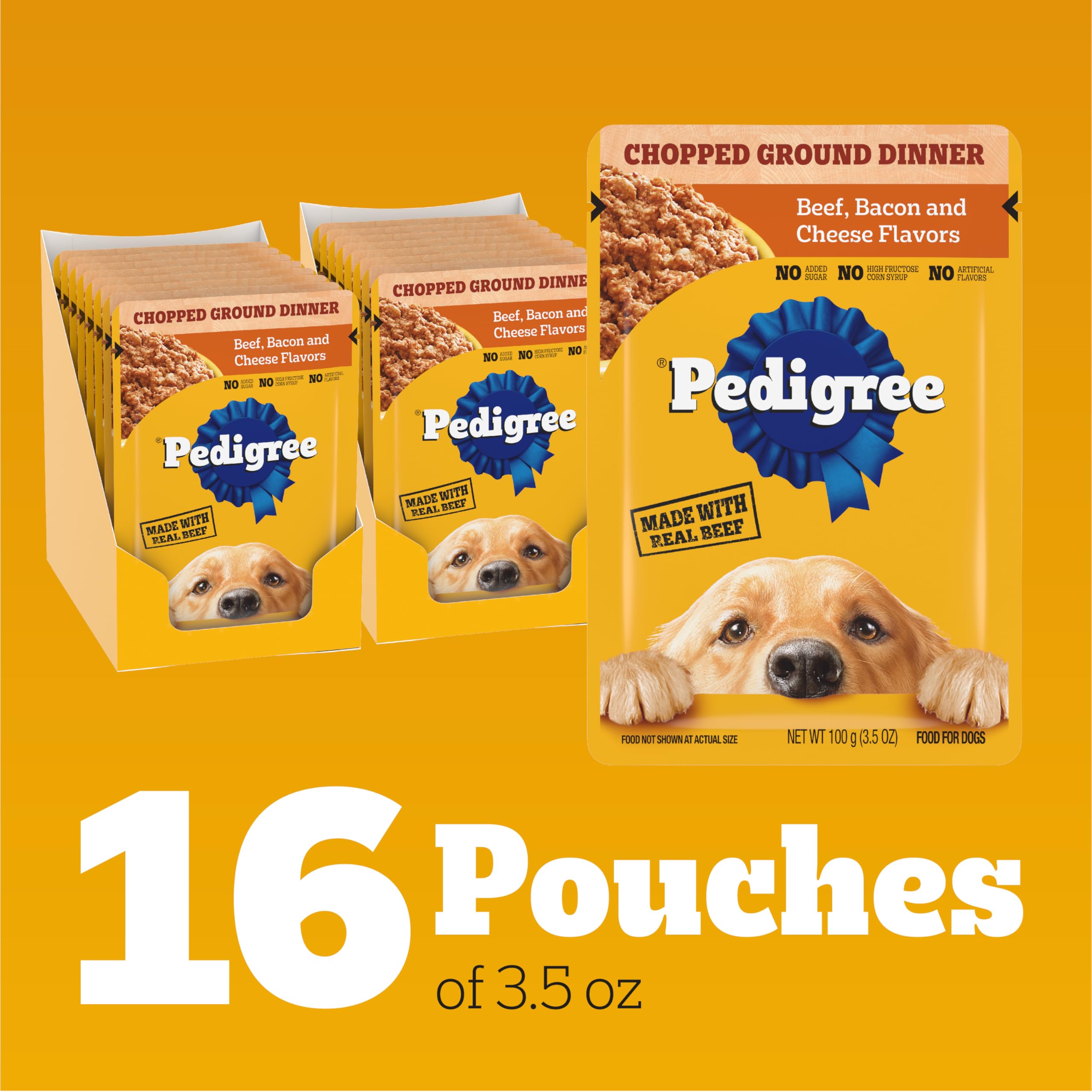Pedigree versé sur croquettes pour améliorer goût et hydratation