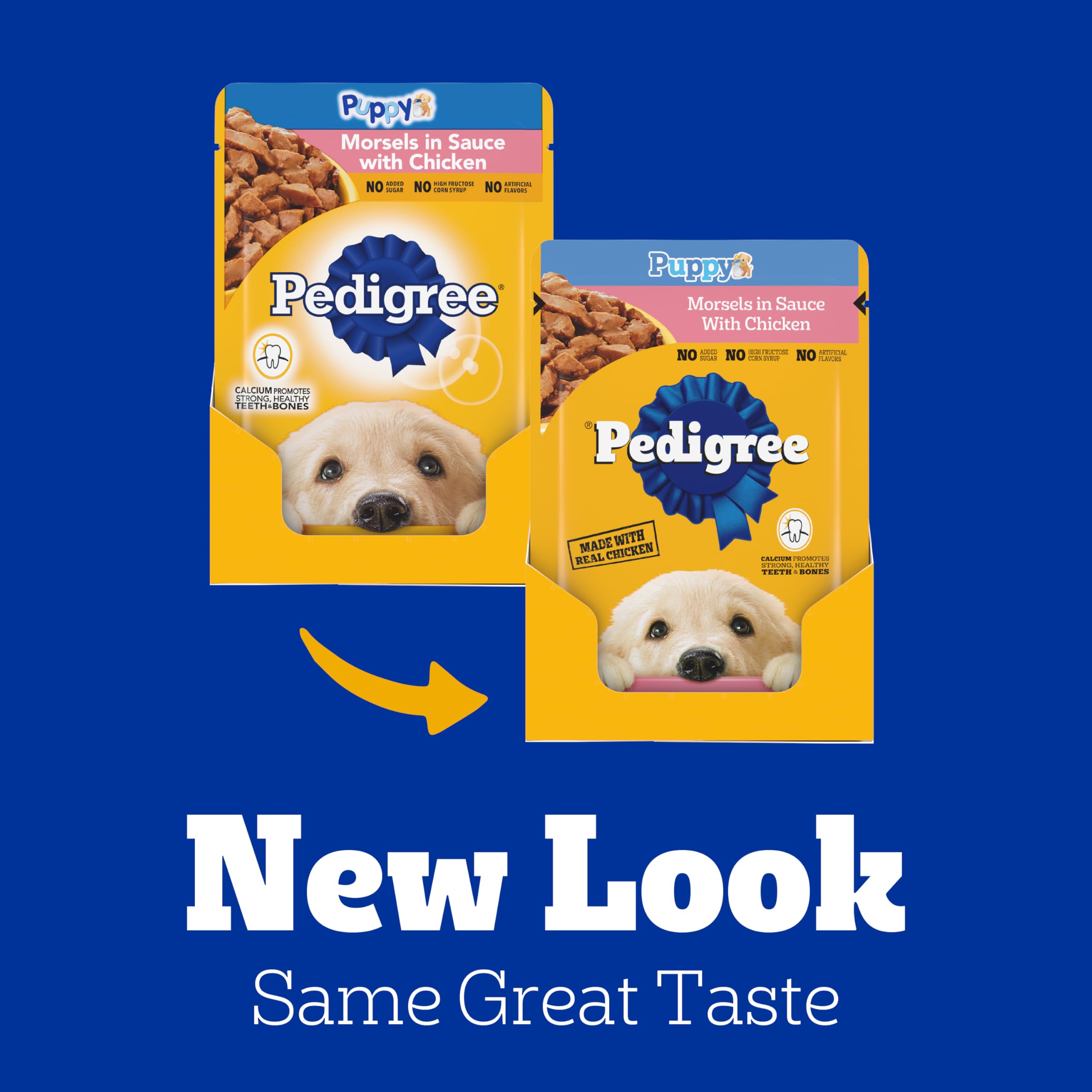 Pedigree portion servie sur assiette, contrôle de ration simple