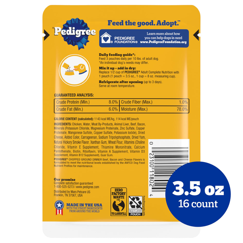 Pedigree sachet ouvert 99g portion prête à servir pour chien