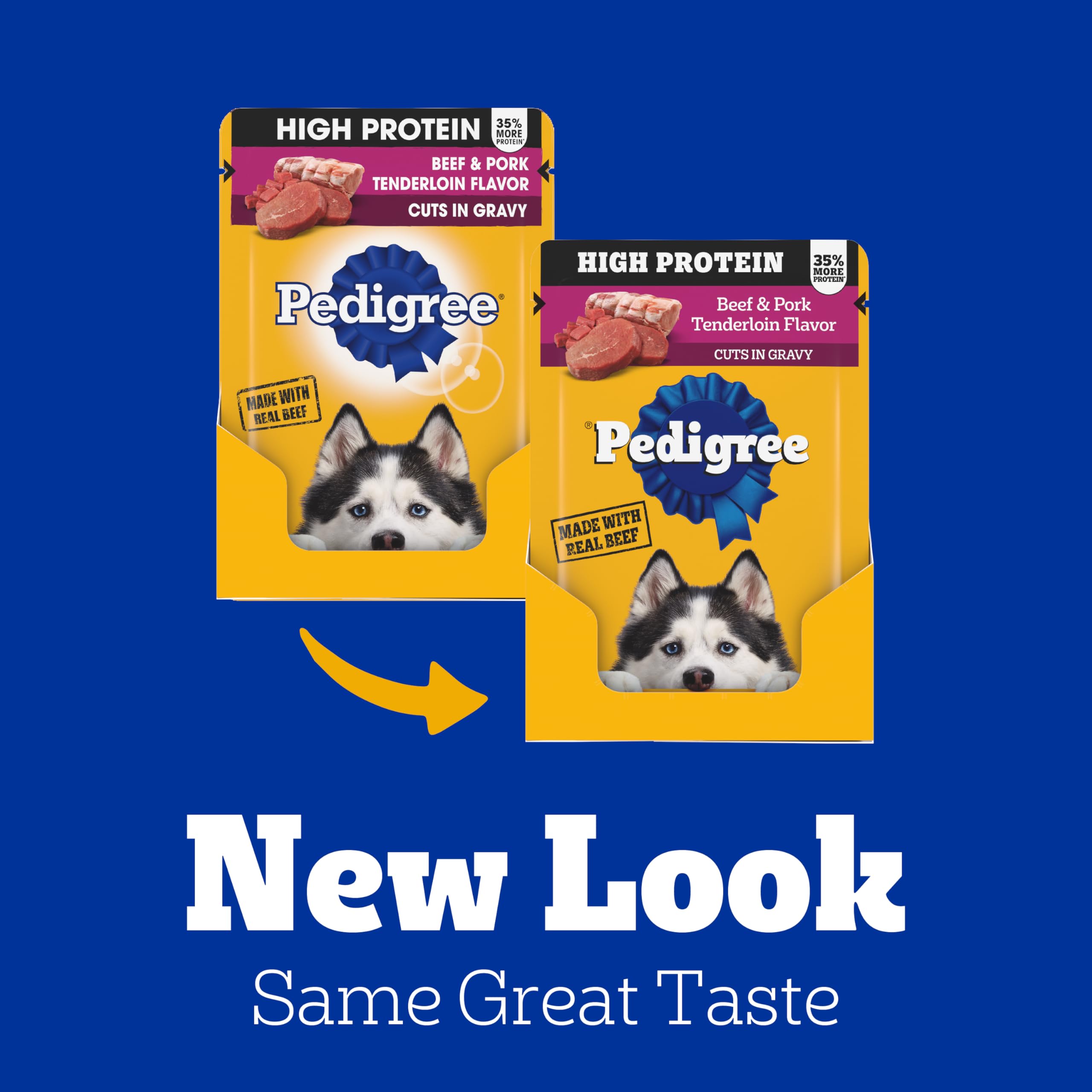 Pedigree sachet ouvert dans une gamelle pour repas rapide et pratique