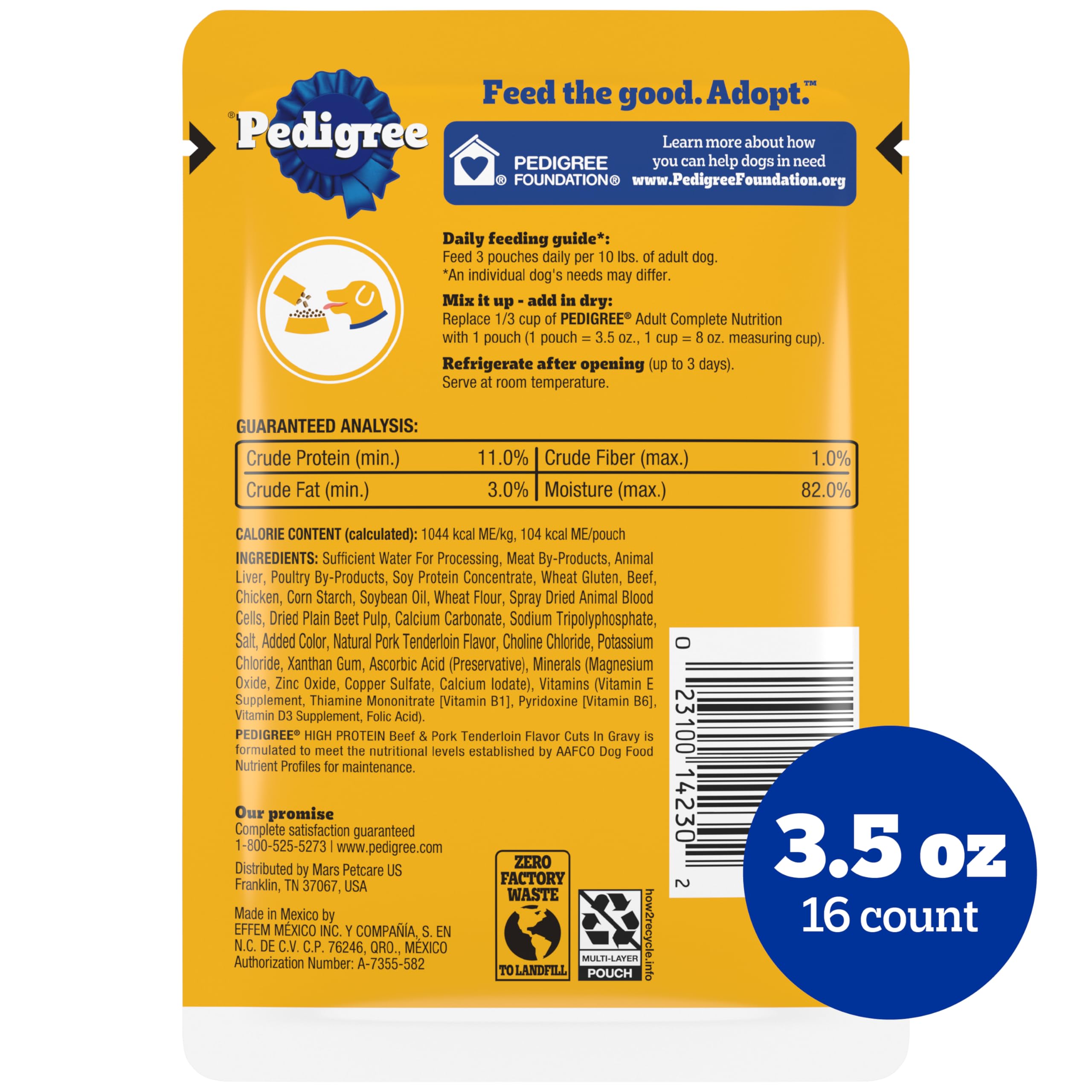Pedigree gros plan texture pâtée révélant consistance appétente et qualité