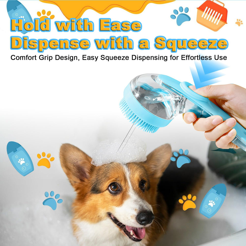 Peehss brosse en usage sur chien démontrant nettoyage facile et confort