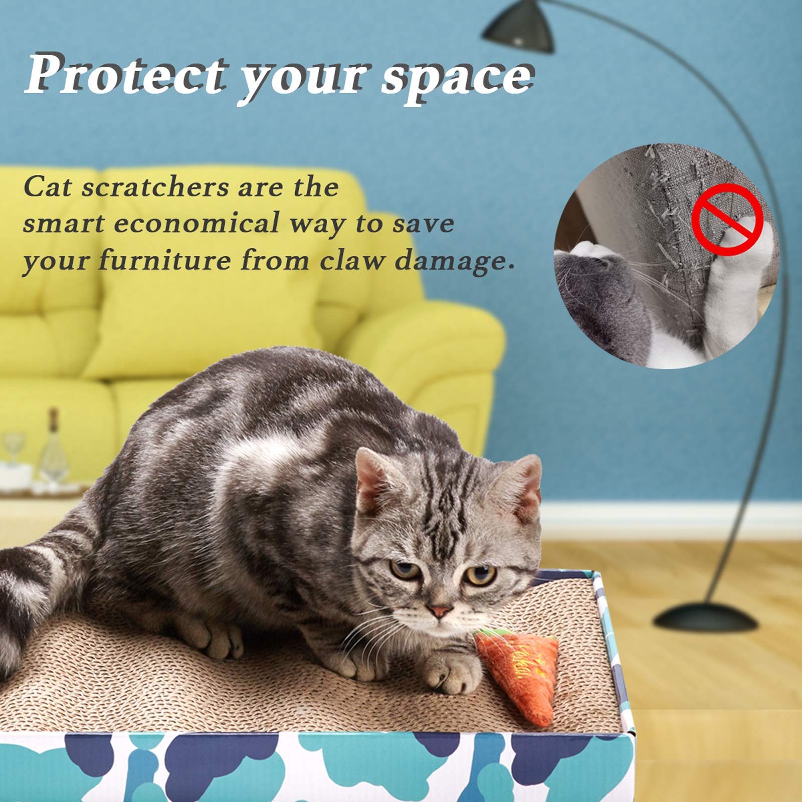 PEEKAB griffoir en usage par chat, offre aire de jeu et repos