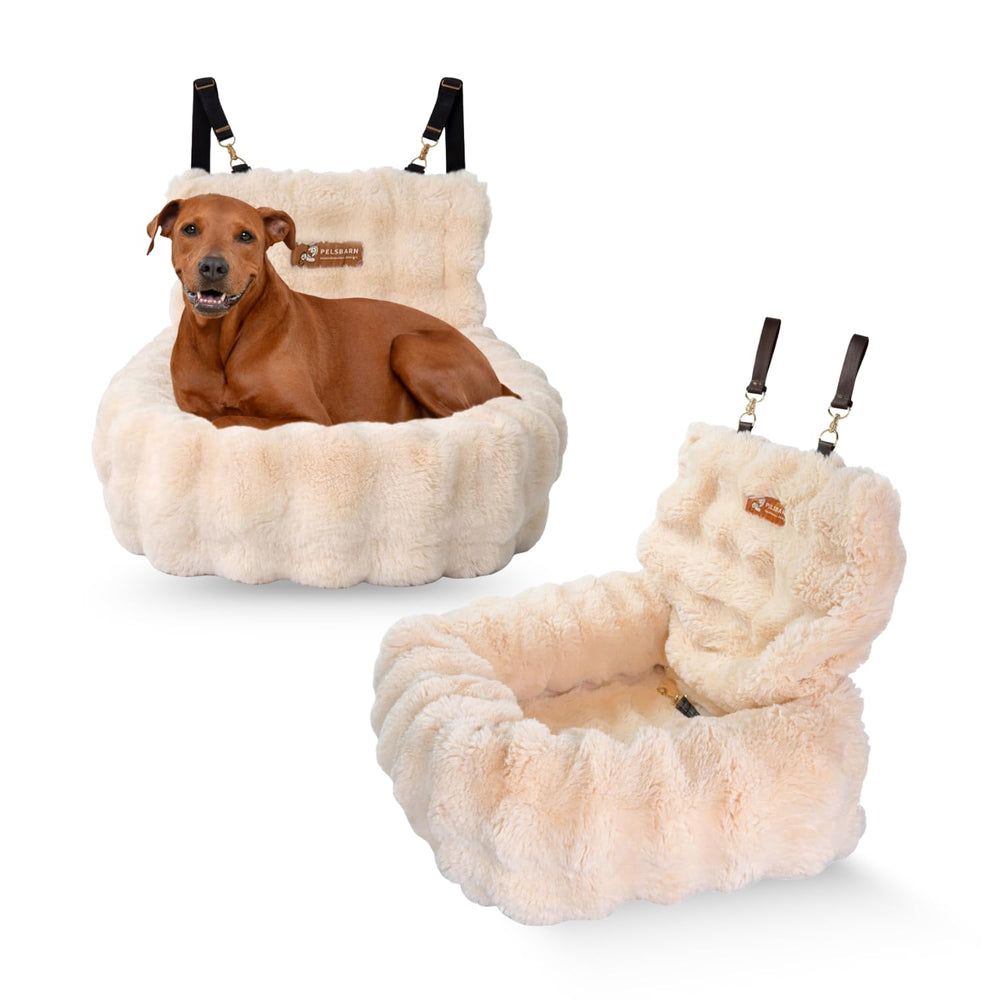 Pelsbarn dossier convertible illustrant deux positions de couchage