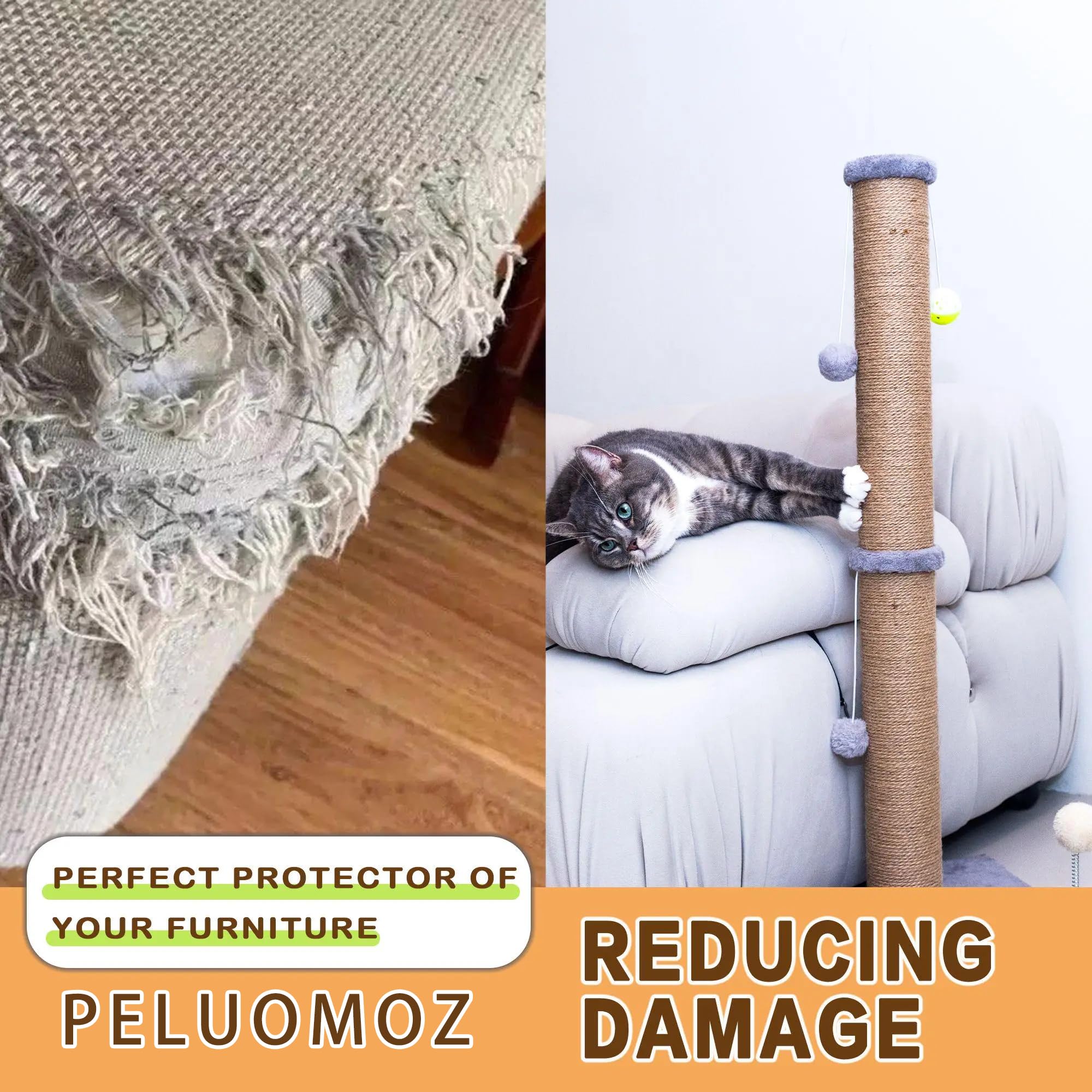 PEL UOMOZ jouets en peluche et clochette encourageant le jeu interactif du chat