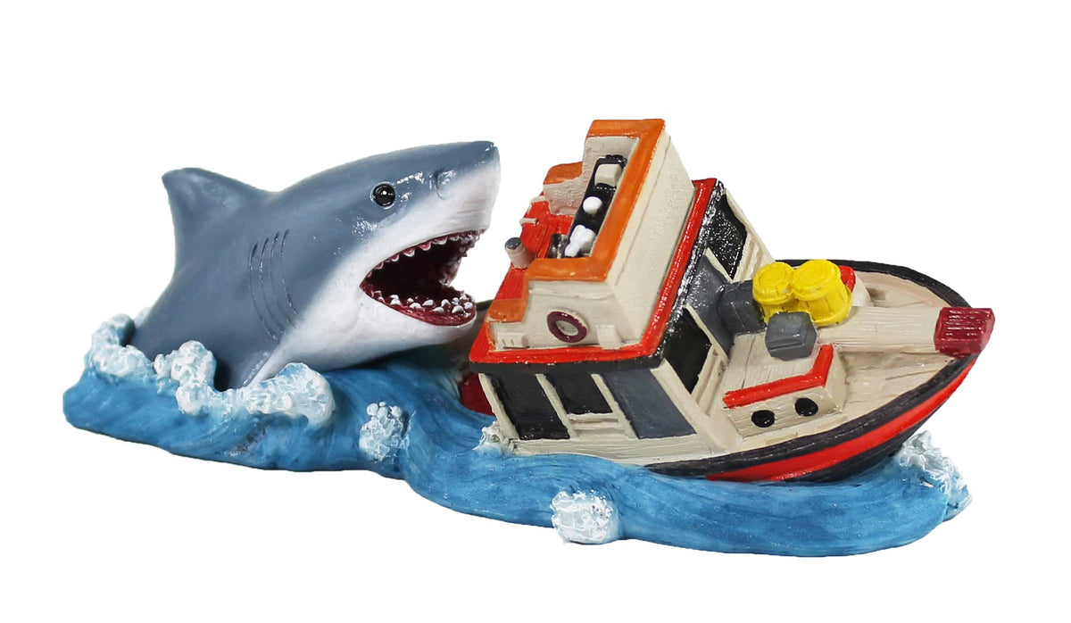Penn-Plax Jaws vue de face ajout dramatique et thème cinéma
