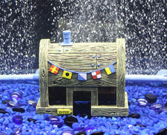 Penn-Plax Krusty Krab gros plan sur la résine durable montrant texture sécurisante pour poissons