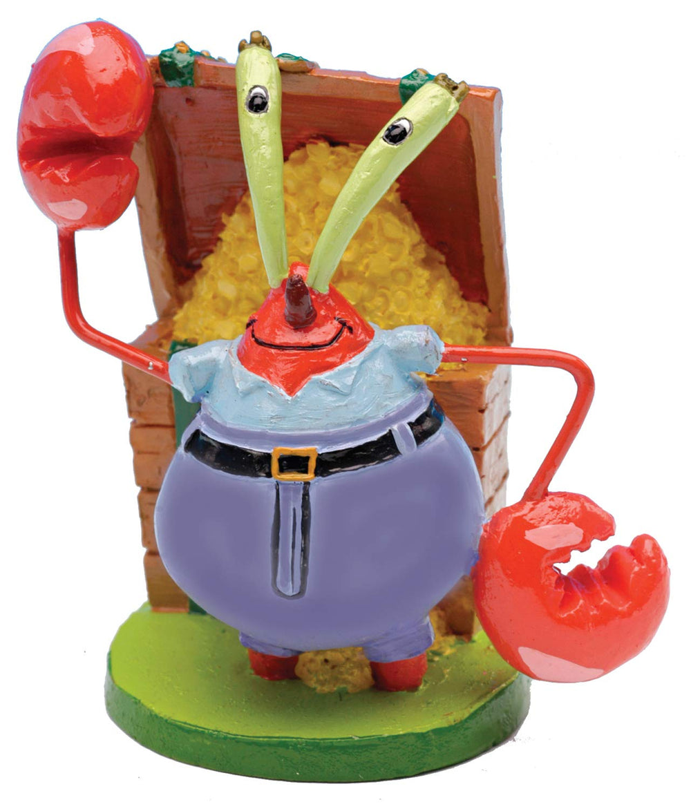 Penn-Plax Mr. Krabs vue avant, décor coloré et attractif
