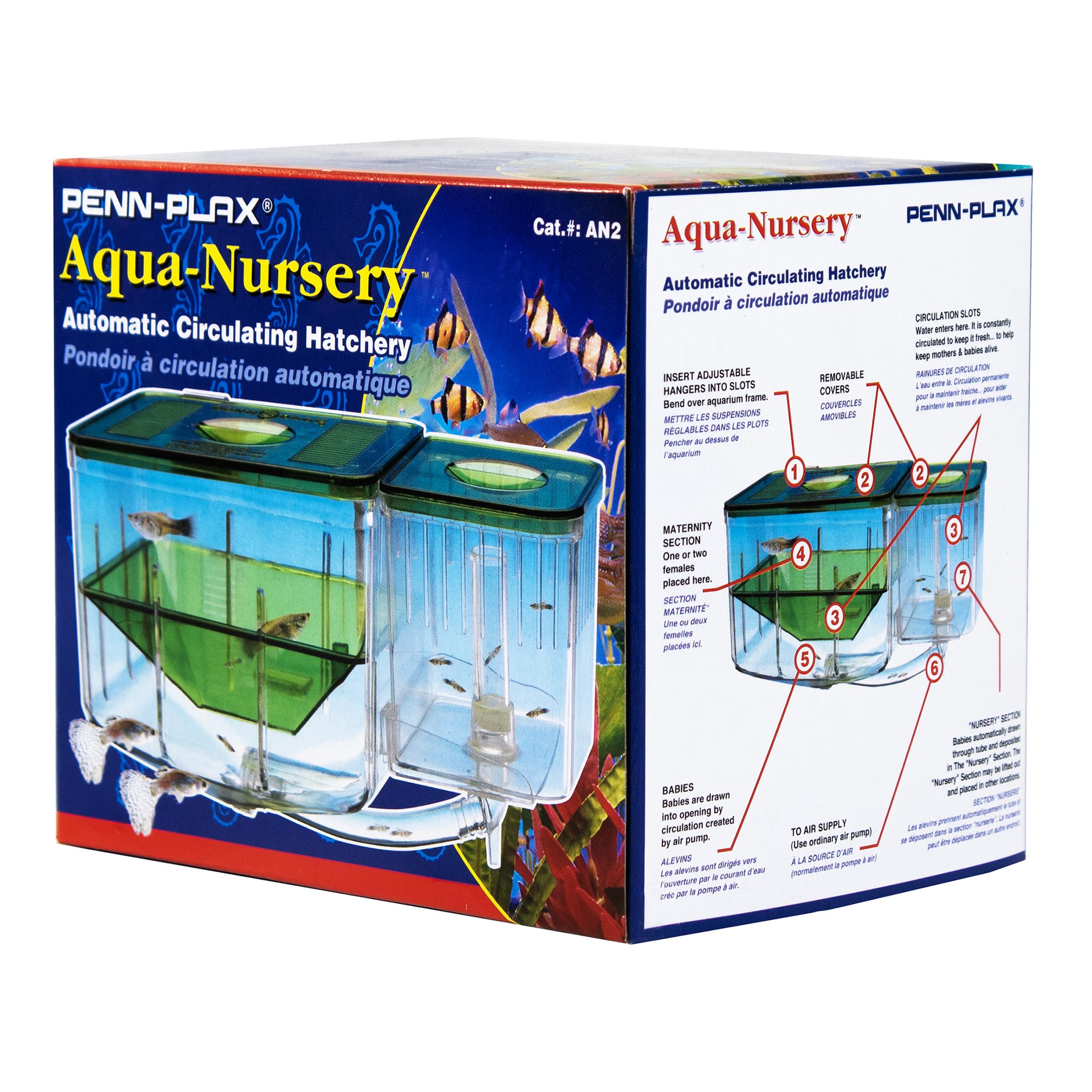 Penn-Plax section nursery extractible pour déplacer les jeunes poissons facilement