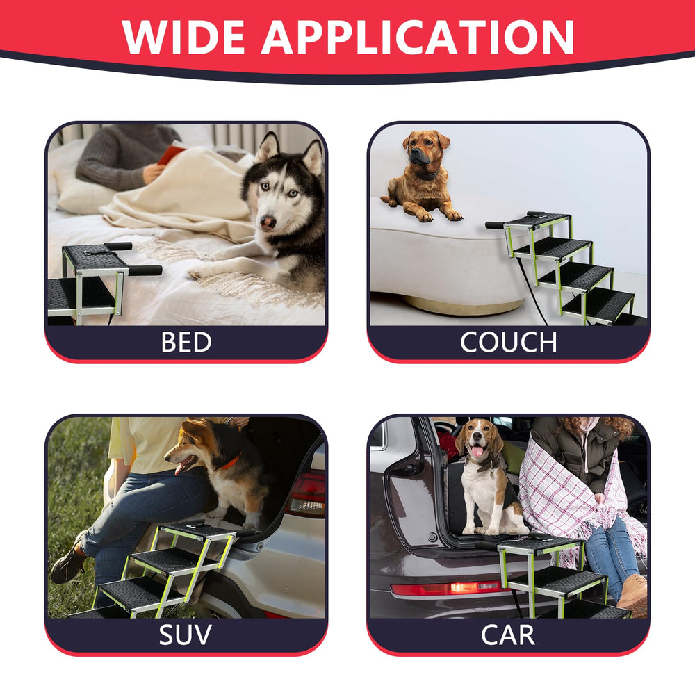 PENSUN comparaison d'échelle avec un chien montrant capacité et accessibilité