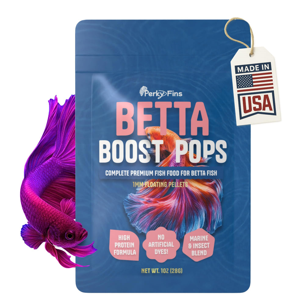 Perky Fins — sachet avant montrant le produit et bénéfice pratique