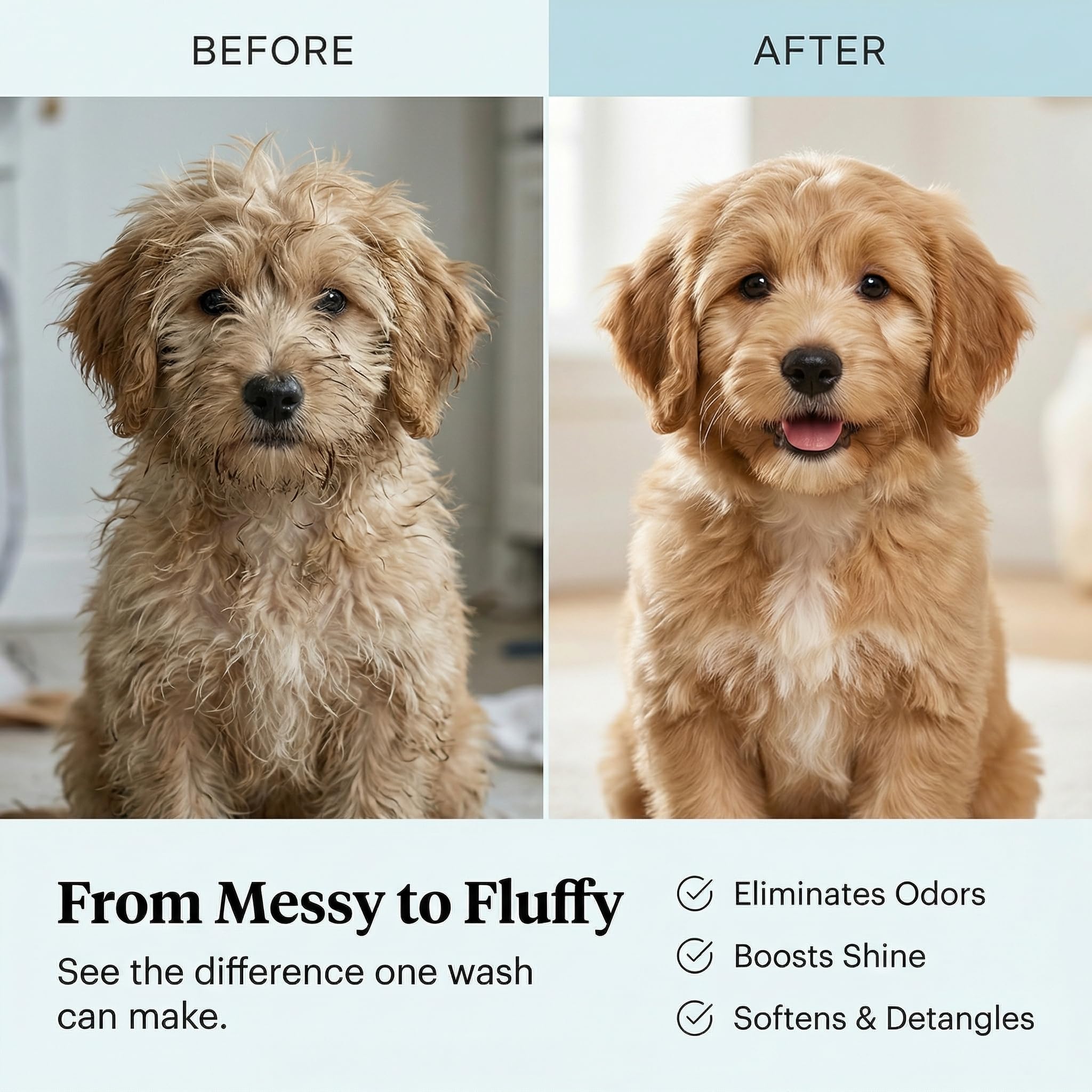 PET CARE Sciences texture mousse crémeuse sur la main bénéfice lavage sans agression