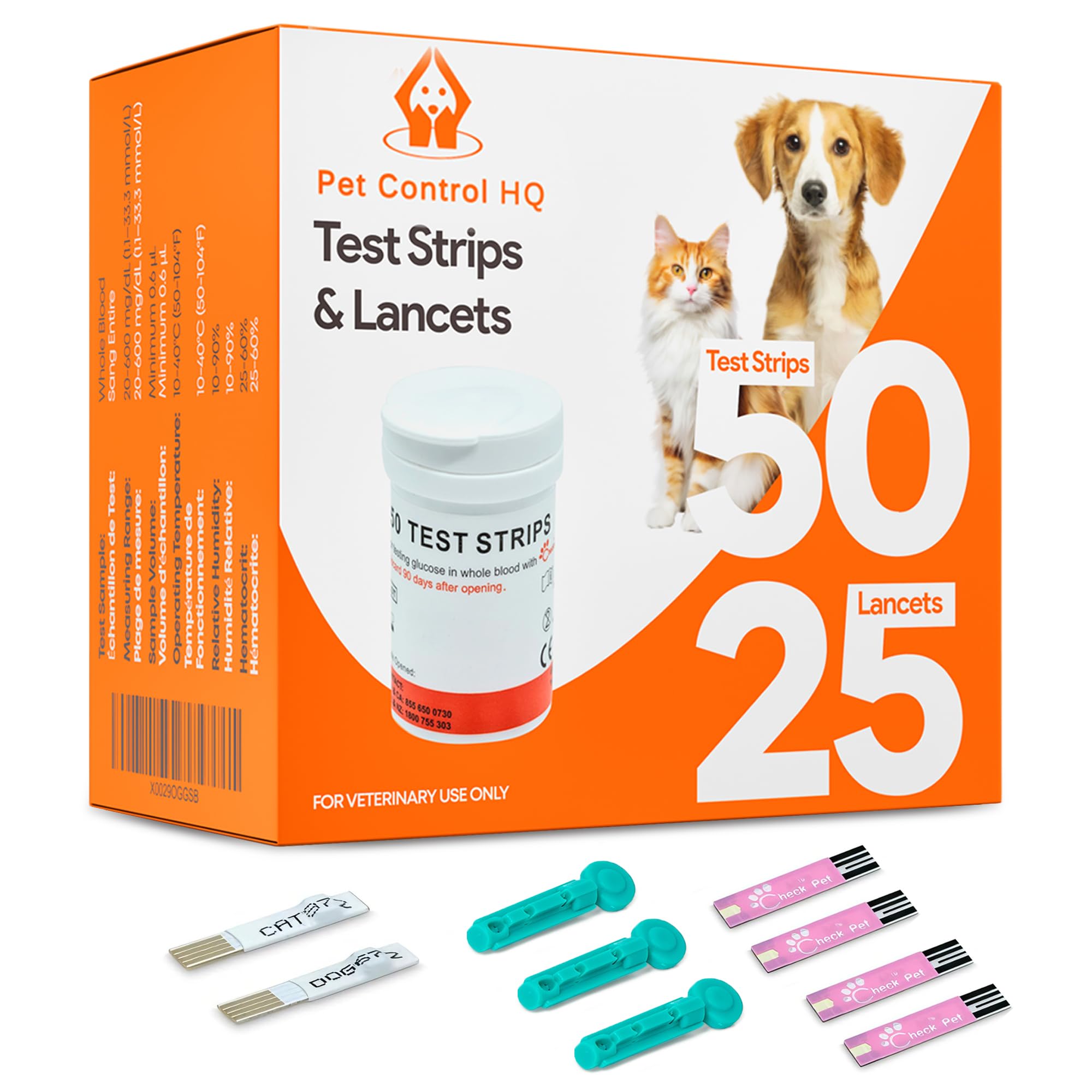 Pet Control HQ emballage avant montrant contenu et fiabilité