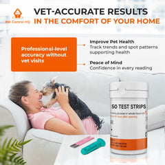 Pet Control HQ lancette et bandelettes montrant praticité à domicile