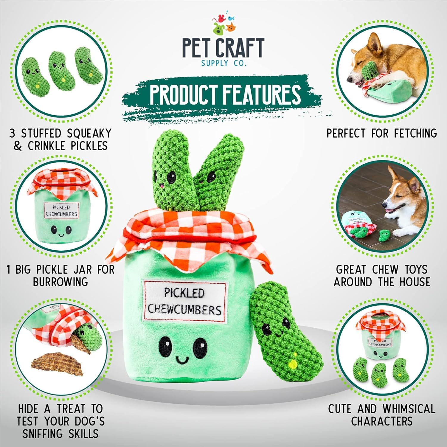 Pet Craft Supply ensemble Pickles complet, entertainment interactif pour chien