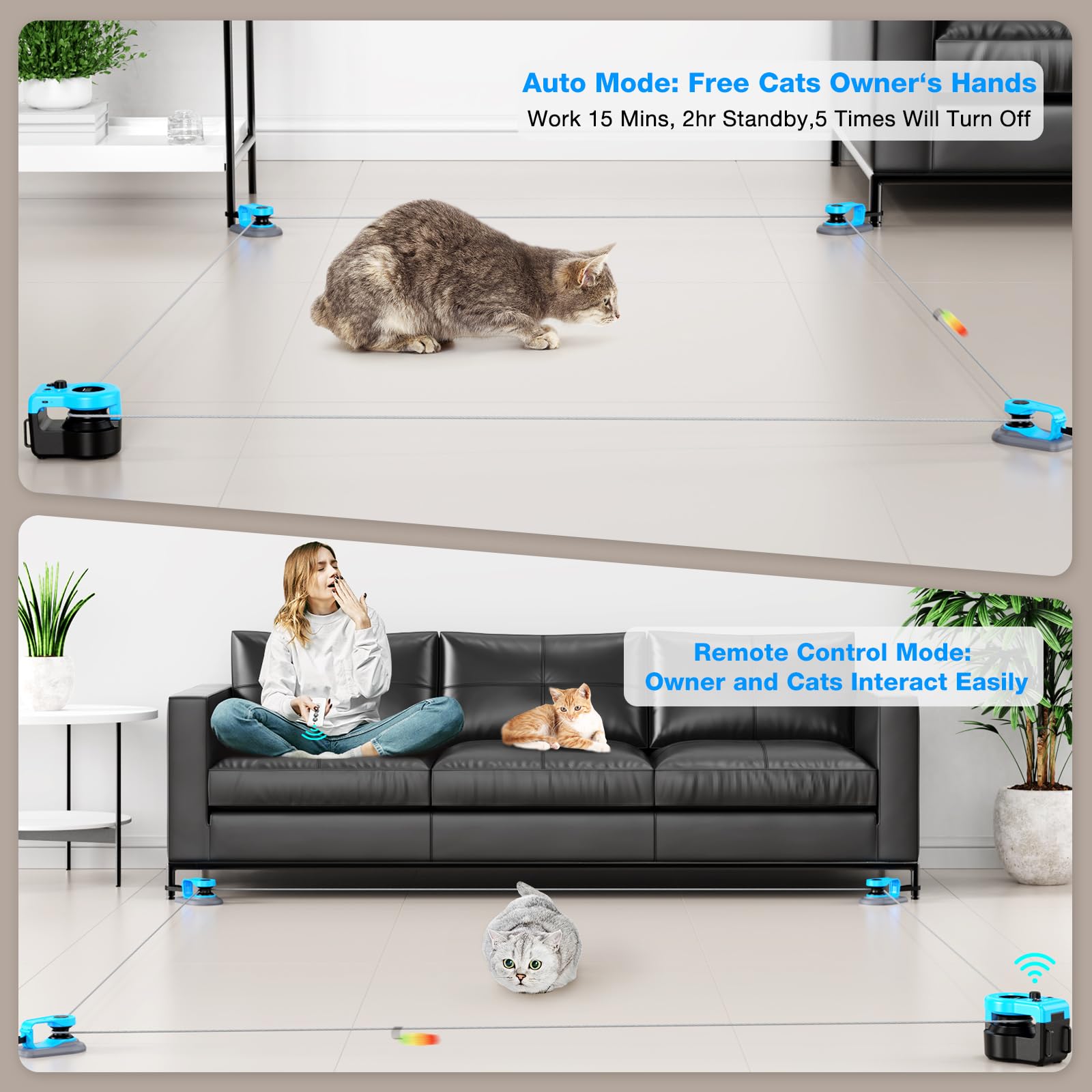 Pet Deluxe corde de 60 m et clips pour créer parcours personnalisés