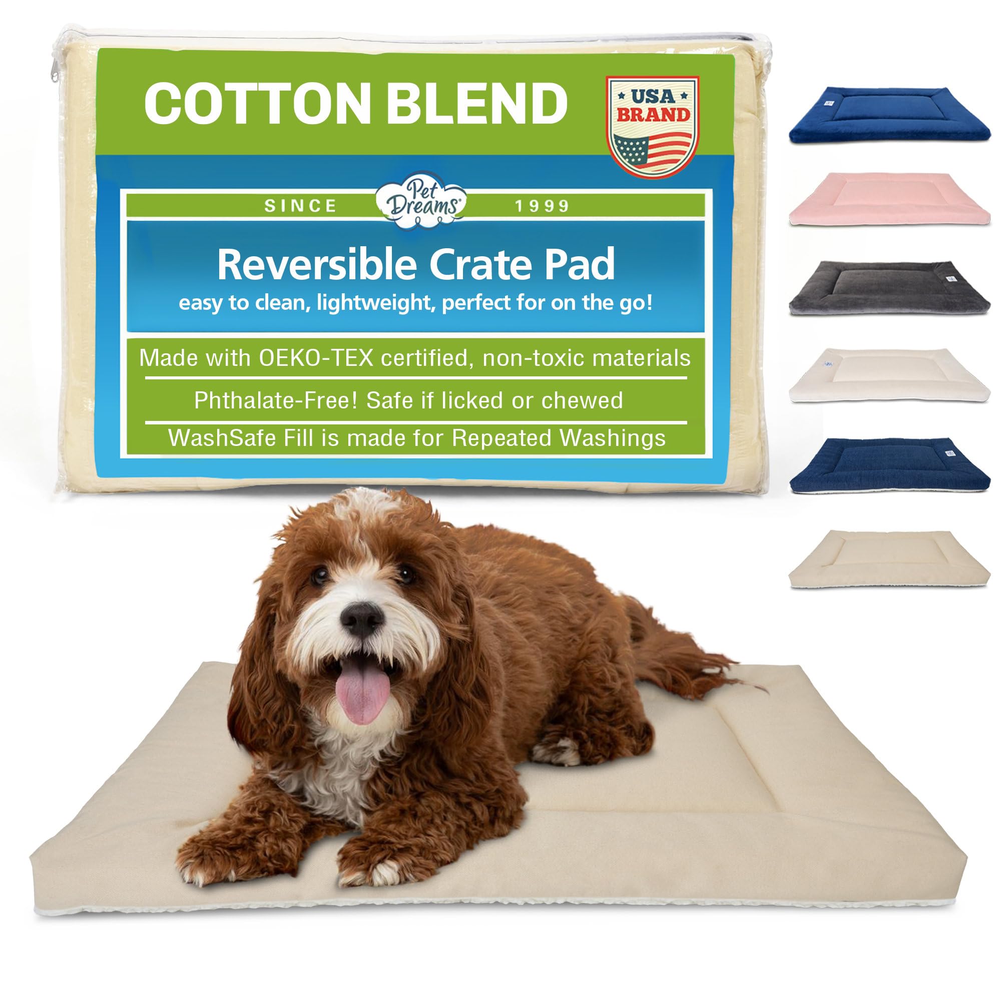 Pet Dreams tapis face avant khaki, confort et design discret