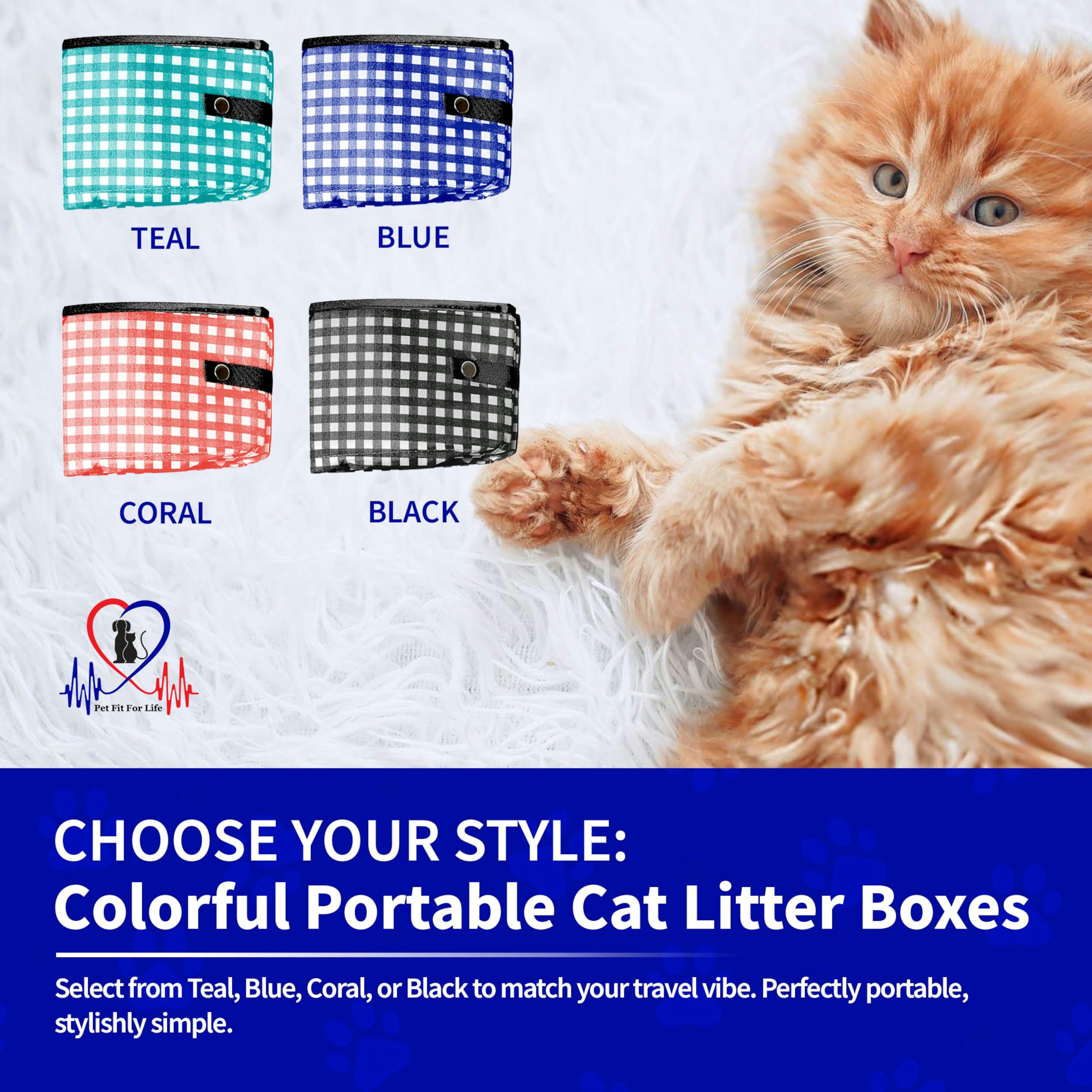 Pet Fit For Life mise en scène voyage camping confort et propreté du chat