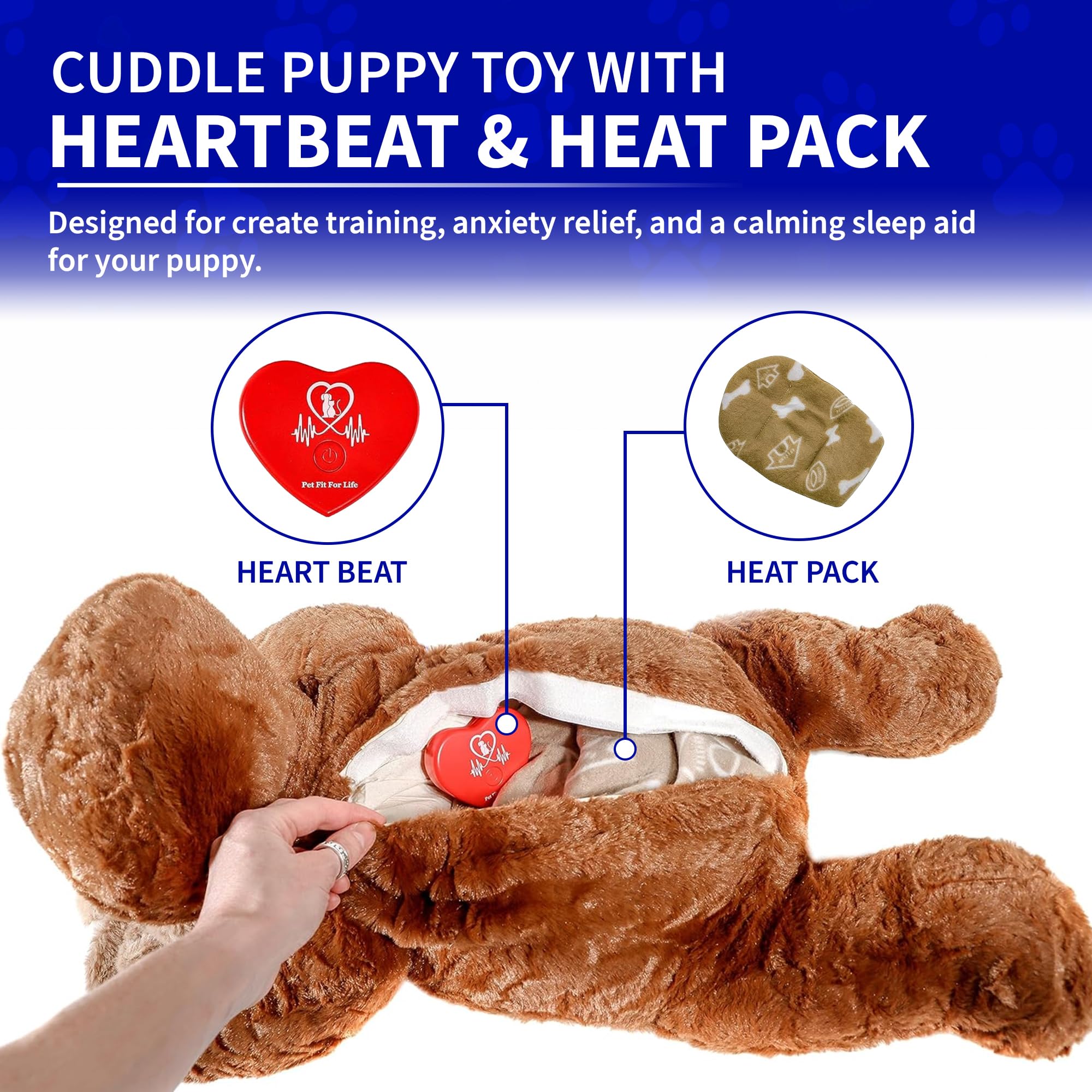 Pet Fit For Life gros plan sur la texture peluche douce pour confort tactile