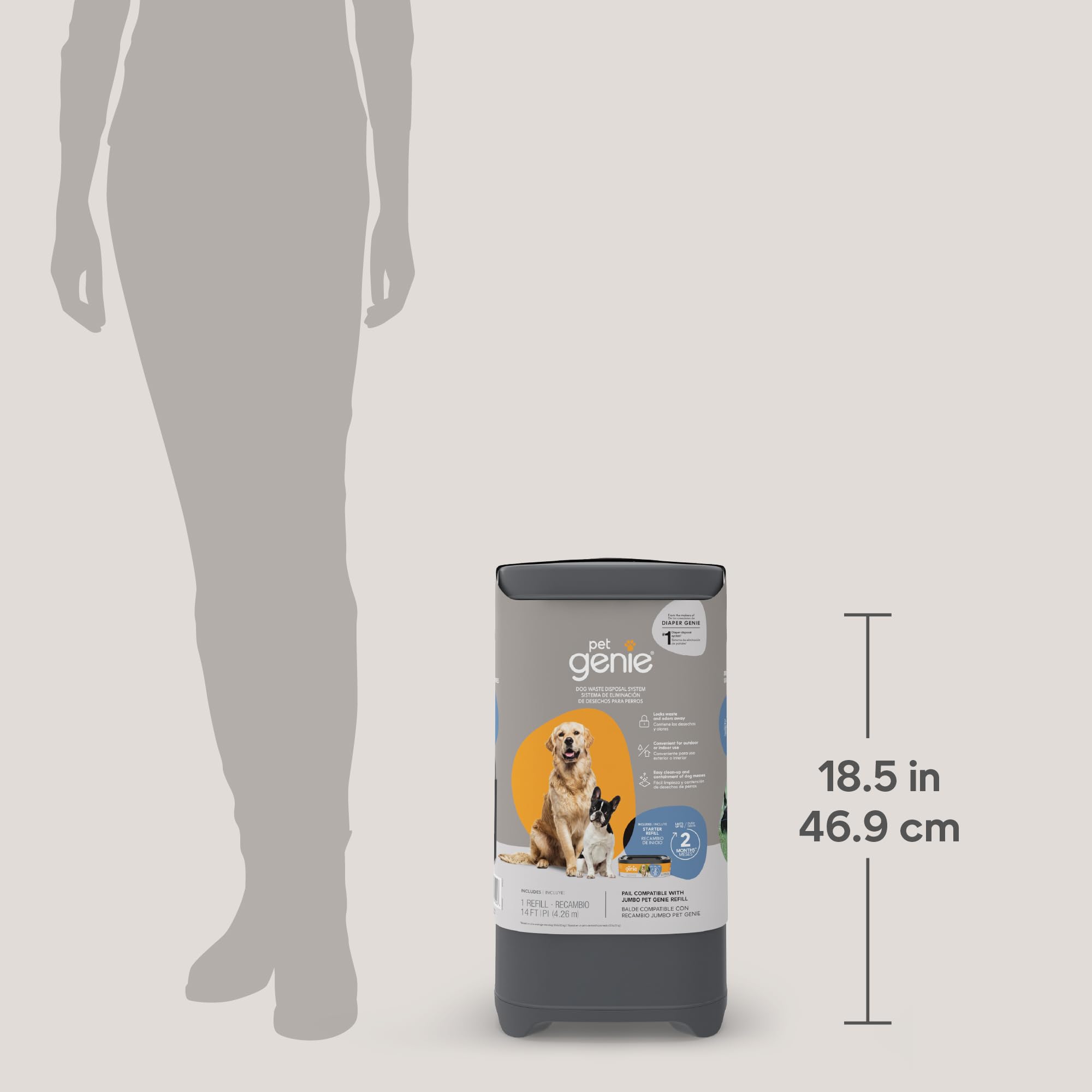 Pet Genie utilisé en cuisine pour collecte discrète et sans odeur