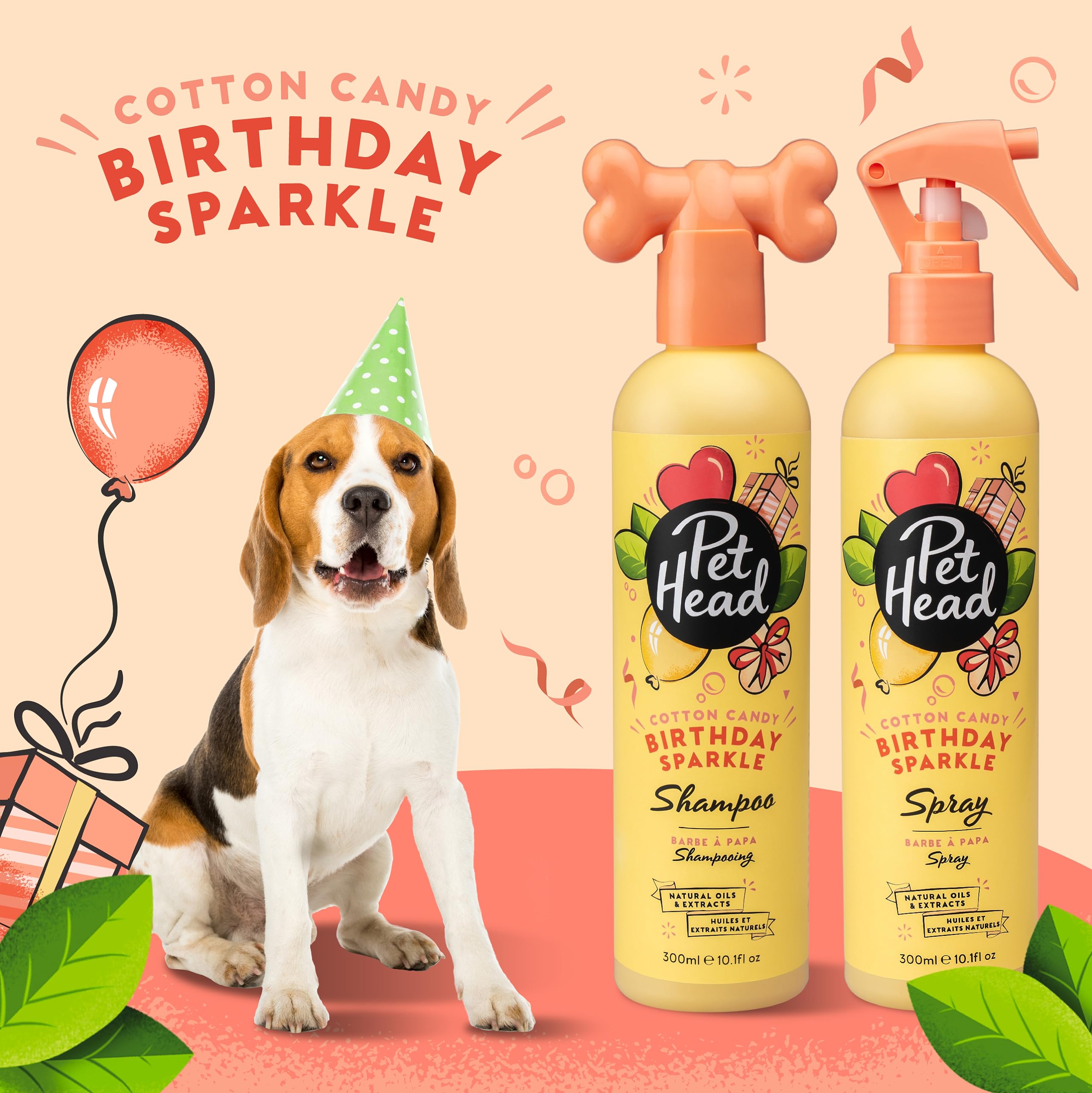 Pet Head chien célébrant un anniversaire avec pelage propre et parfumé