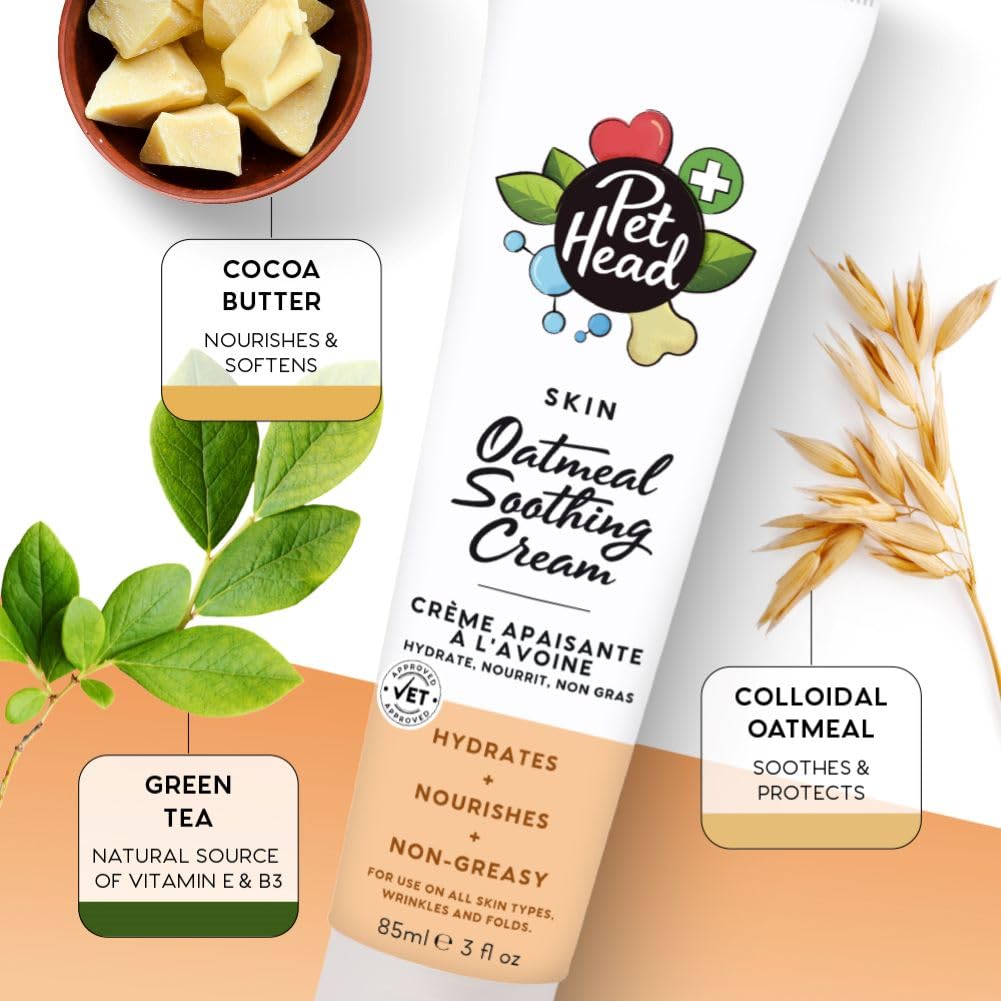 Pet Head application sur patte montrant soin ciblé et hydratation immédiate