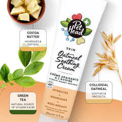 Pet Head application sur patte montrant soin ciblé et hydratation immédiate