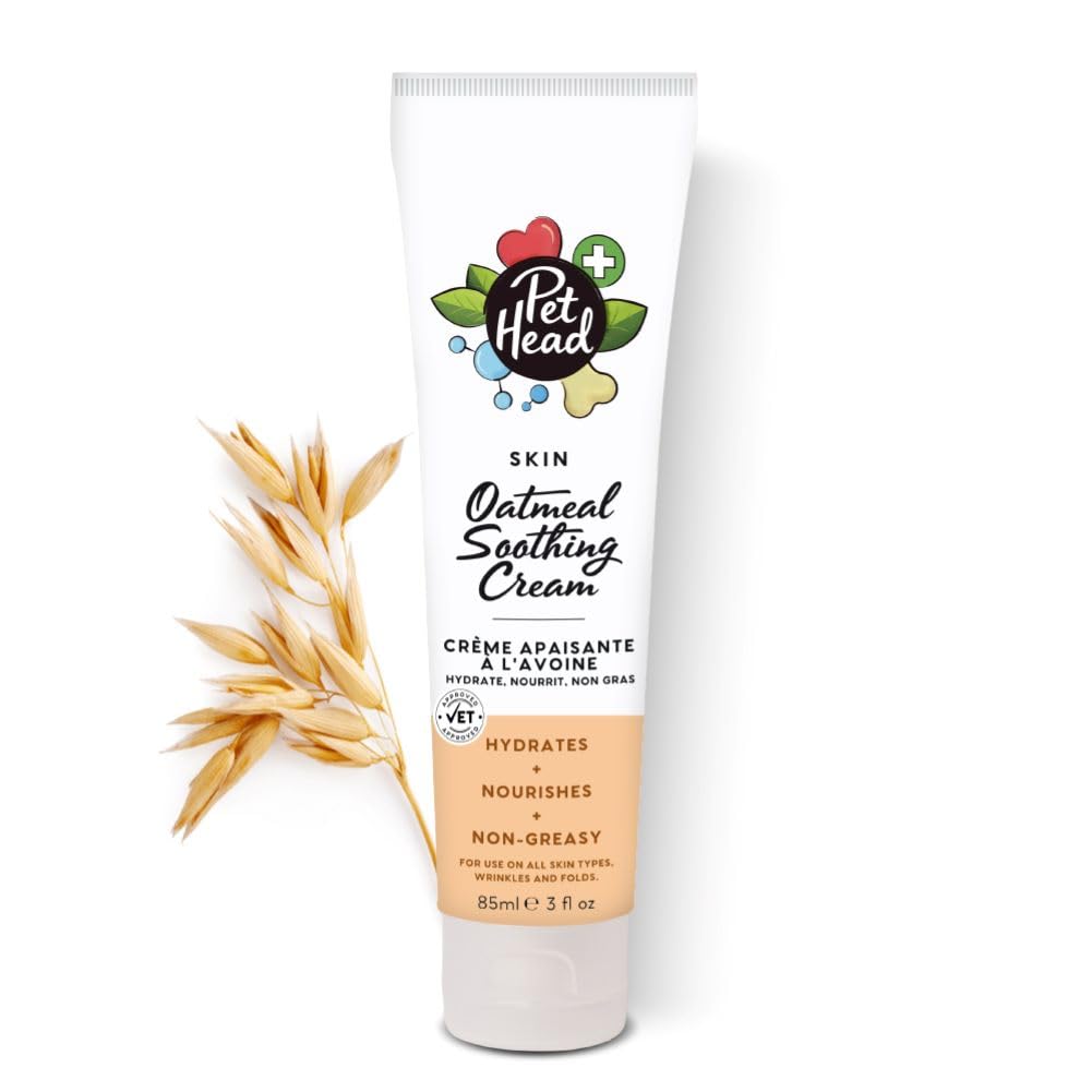 Pet Head packaging avant montrant le format pratique et l'usage apaisant