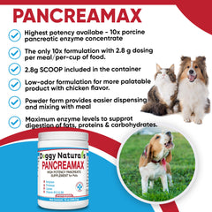 Pet Health Pharma PancreaMax poudre mélangée à nourriture humide pour meilleure digestion