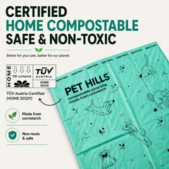 Pet Hills sac noué à la main démontrant étanchéité et manipulation propre
