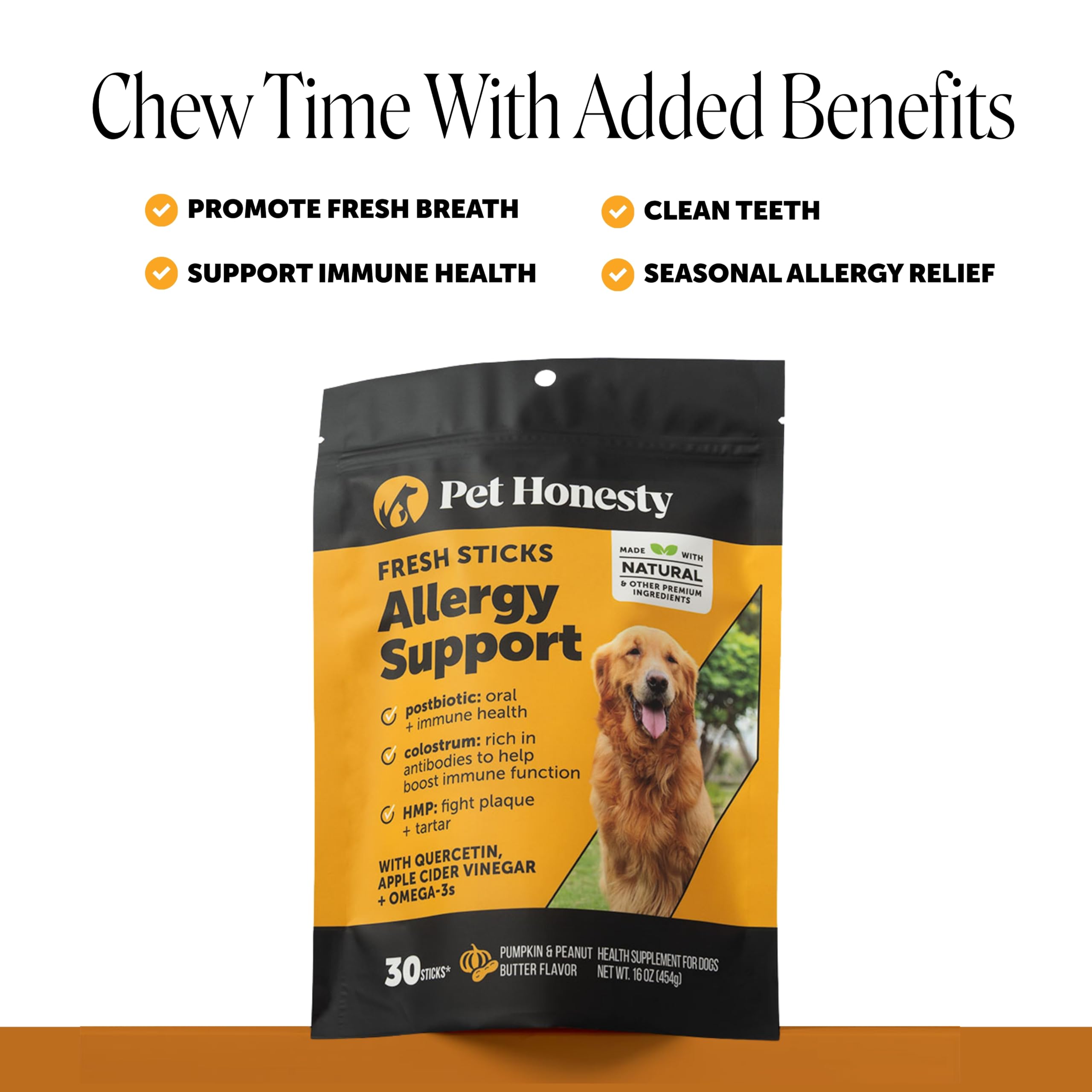 Pet Honesty gros plan sur la texture striée pour enlever la plaque