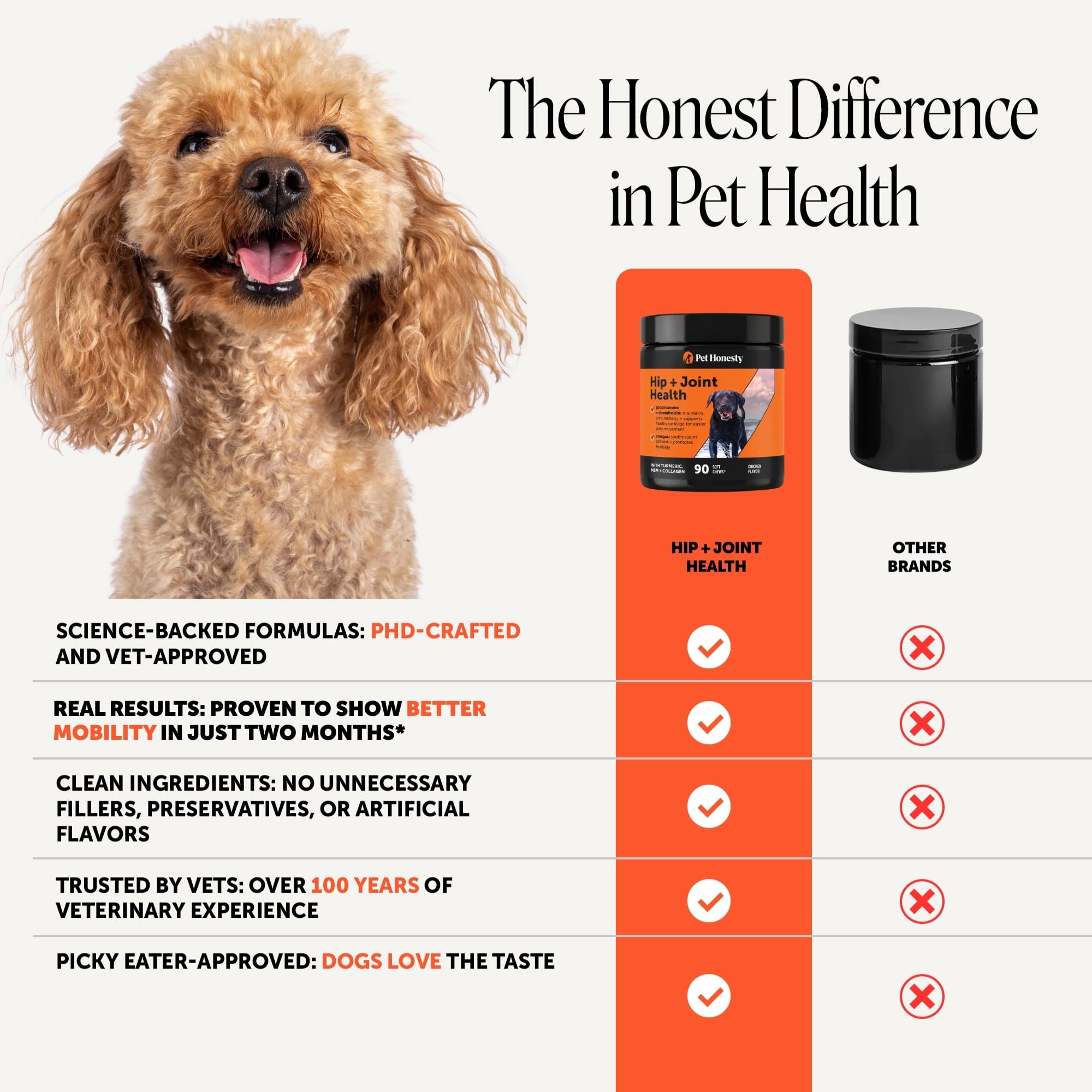 Pet Honesty chew tenu en main prouvant facilité de distribution