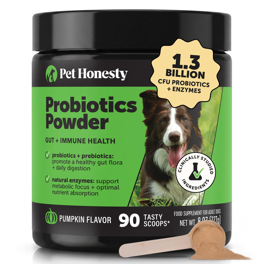 Pot Pet Honesty face montrant l'étiquette claire pour la santé digestive