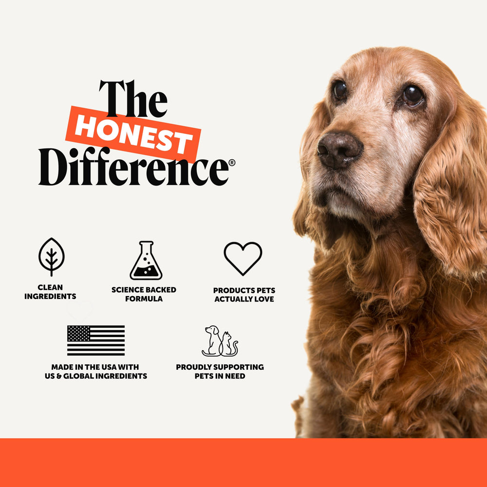 Pet Honesty étiquette lisible des ingrédients et certifications qualité