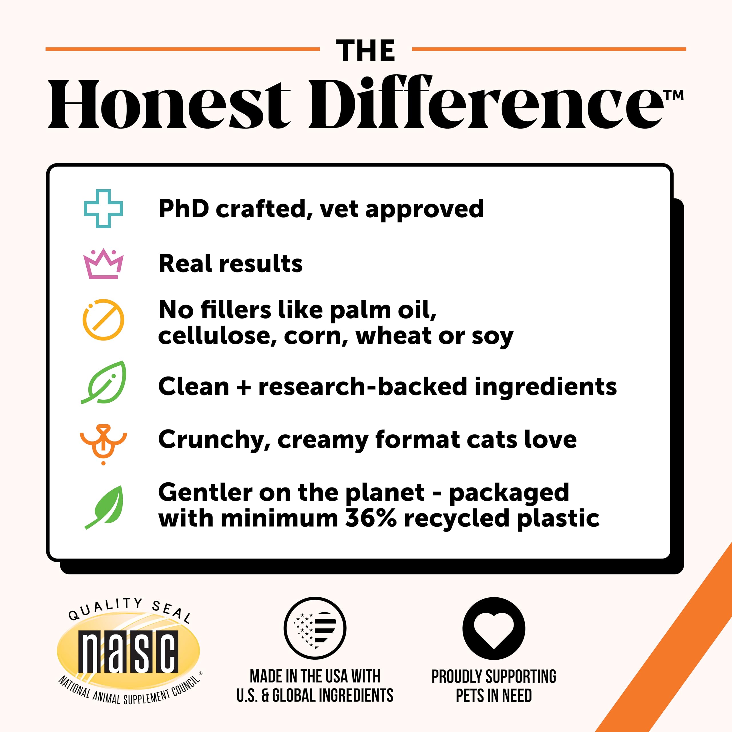 Pet Honesty pot ouvert montrant contenu des croquettes, transparence produit