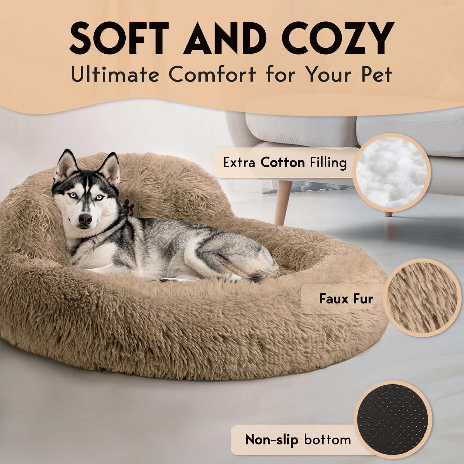 PET JETT rebord surélevé support de tête renforçant sérénité