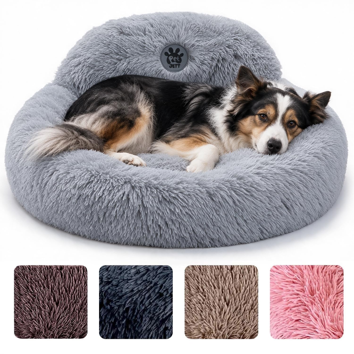 PET JETT lit donut vue avant montrant confort et enveloppement