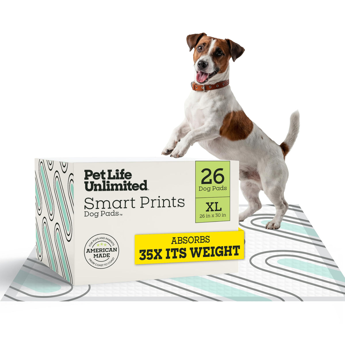 Pet Life Unlimited vue avant du tapis, protection anti-fuite fiable