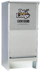 Pet Lodge vue avant du distributeur en acier, stockage sûr et durable