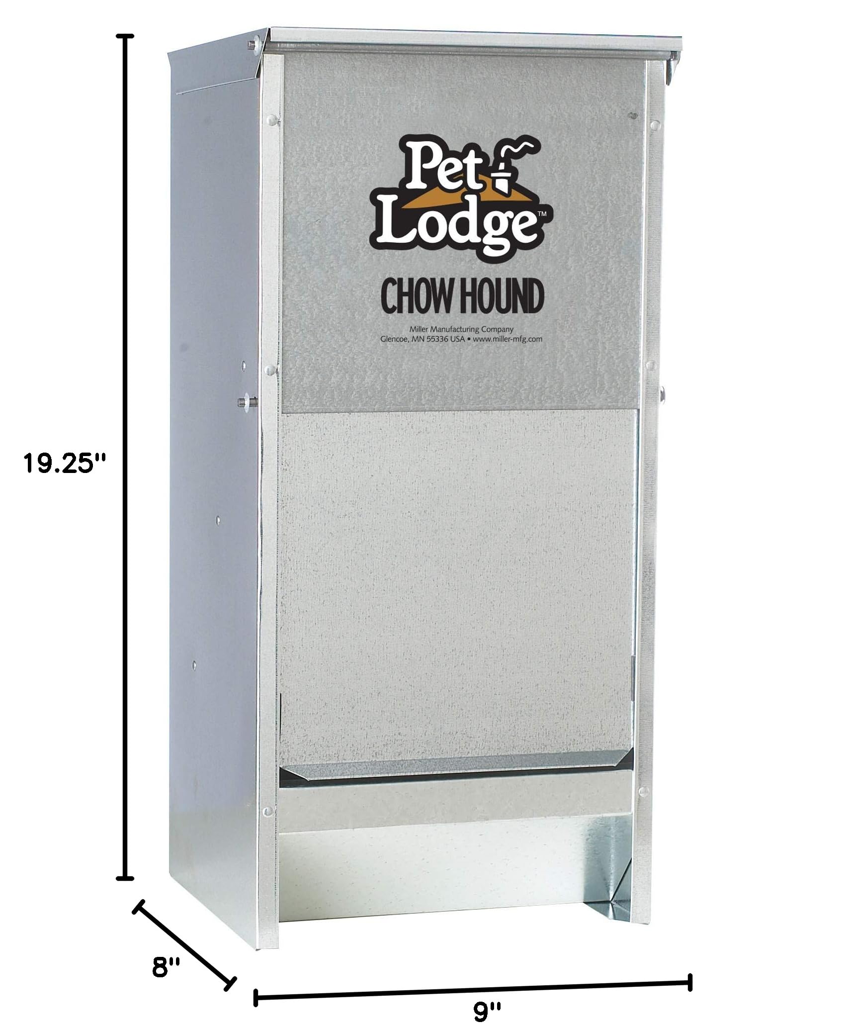 Pet Lodge gros plan goulotte et porte magnétique, contrôle du flux et anti-nuisibles