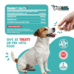 PET LOL chien acceptant comprimé au goût poulet pour une prise simple