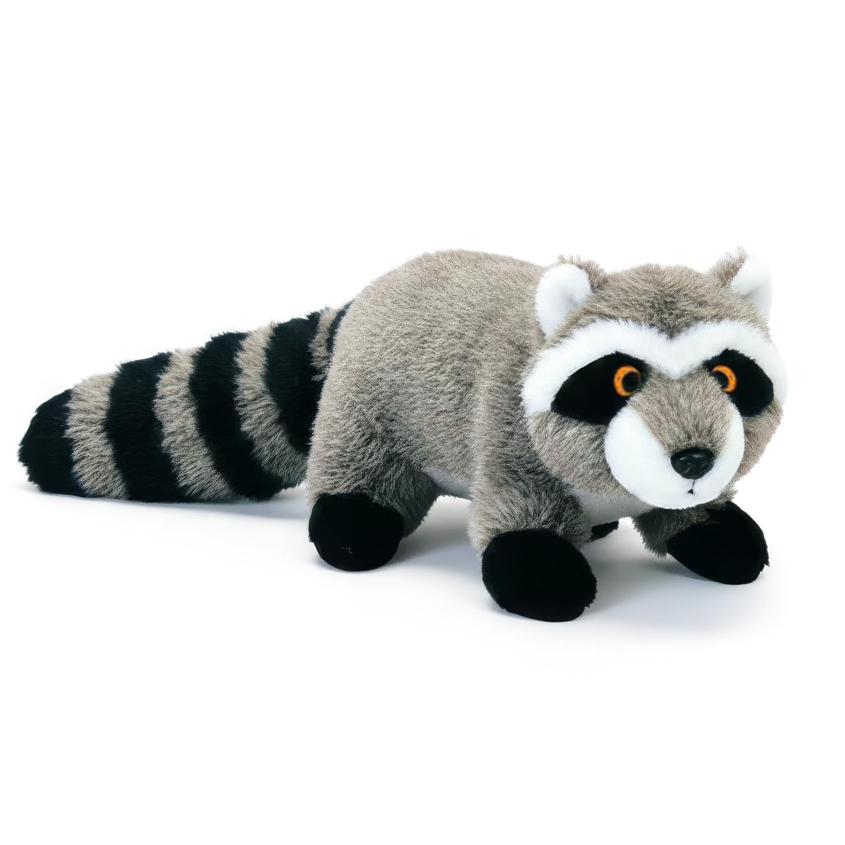 Pet Lou peluche raton face avant montrant forme réaliste et attrait visuel