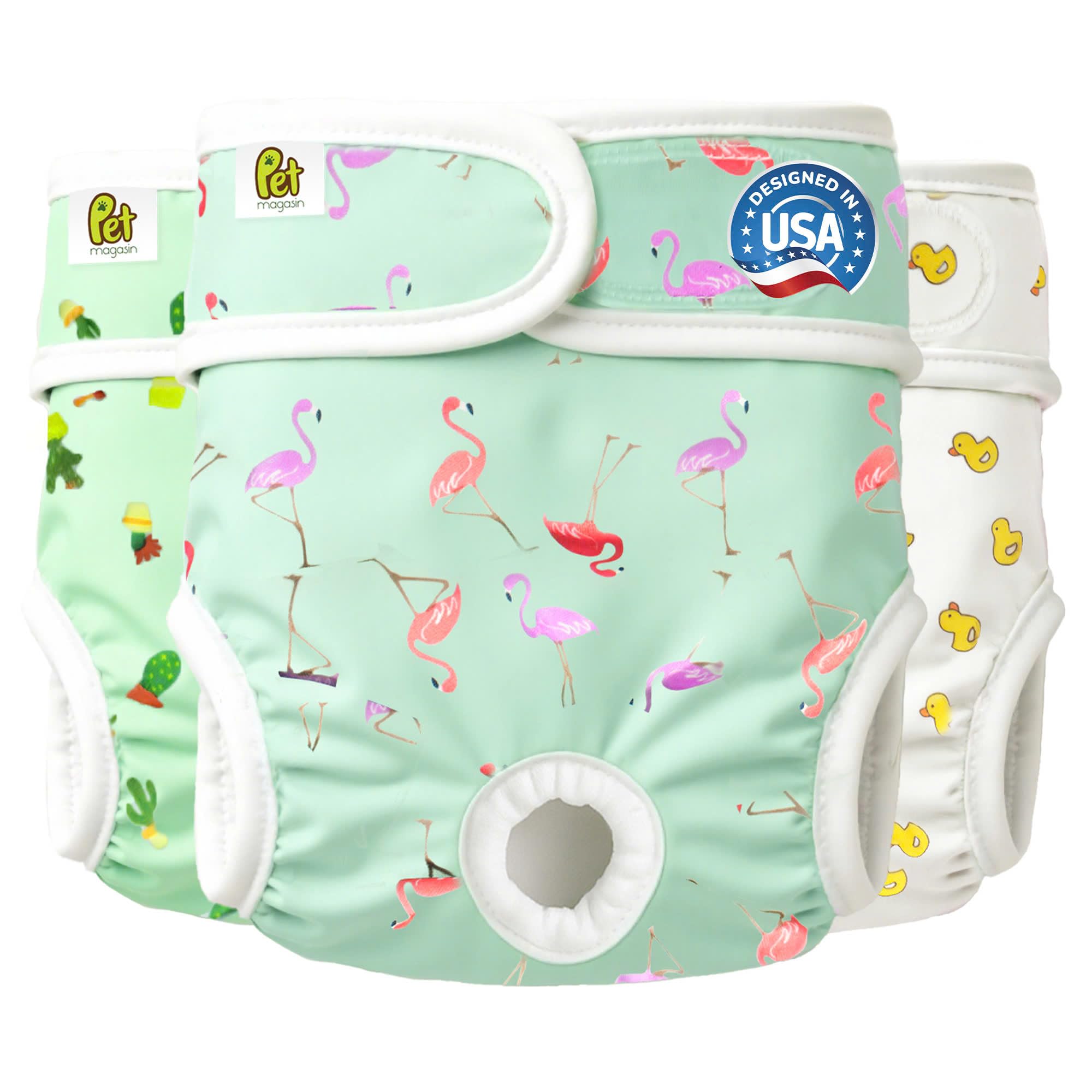 Pet Magasin culotte face pliable montrant maintien confortable