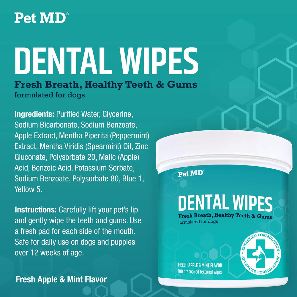Pet MD chien et propriétaire utilisant lingette, moment apaisant